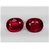 Image 1 : Natural Pigeon Blood Burma  Ruby Pair 5.5x4.5 MM