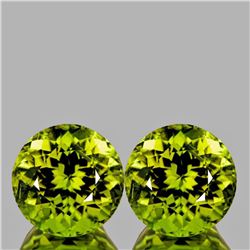 Natural Green Yellow Mali Garnet Pair{Flawless-VVS}