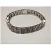 Image 2 : Silver 200 Tanzanite(6ct) Cubic Zirconia Bracelet, Insurance Value $2700