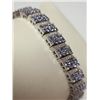 Image 4 : Silver 200 Tanzanite(6ct) Cubic Zirconia Bracelet, Insurance Value $2700