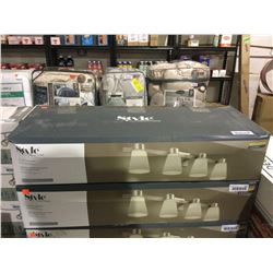 Style Selections Brushed Nickel Finish 4-Light Vanity Bar