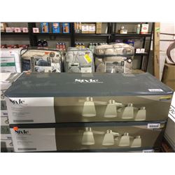 Style Selections Brushed Nickel Finish 4-Light Vanity Bar