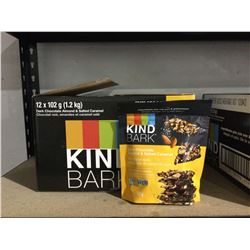 Case of Kind Bark Dark Chocolate Almond and Salted Caramel Snack (12 x 102g)