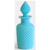 Image 1 : Portieux Blue Milk Glass Perfume Bottle #1335518