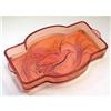 Image 1 : Empress Bird Pink Pressed Glass Vanity Tray #1335650