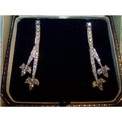 DIAMOND CHANDELIER EARRINGS 7.25+ CARATS #1348697