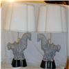 Image 1 : CHINESE TANG HORSE LAMPS MODERNE, CRACKLE#1348734