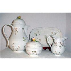 HUTSCHENREUTHER PORCELAIN COFFEE SERVICE,6 PCS#1348735