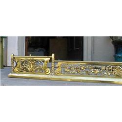 FIREPLACE FENDER 64&quot; SOLID BRASS, CIRCA#1348742