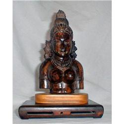 GODDESS SCULPTURED WOOD CARVING, KALI,OR#1348758