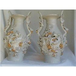 OLD PARIS VASES Mirror Image 18th Century,#1348760