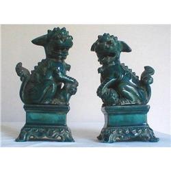 FOO LIONS, MATCHED PAIR, SIGNED Kangxi #1348765