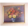 Image 1 : AMERICAN OIL PAINTING, FLORAL 1940,signed #1348807