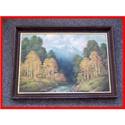 Willard Page CO Mountain Landscape Oil Painting#1348931