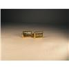 Image 1 : Estate 14K YG Enamel Greek Key Mens Cufflinks #1349122