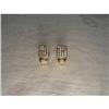 Image 1 : 14K YG Gold Champagne Diamond Heart Earrings #1349124