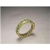 Image 1 : Estate 14K YG Peridot Eternity Band Ring #1349148