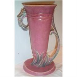 Vintage Roseville Pink Velmoss Vase #1366178