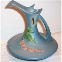 Bleeding Heart Blue Roseville Ewer #1366183