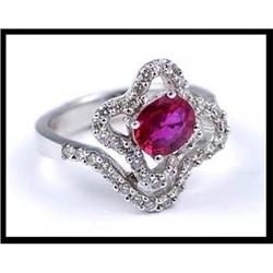 Beautiful Ruby And Diamond Ring #1366204