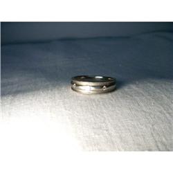 Estate Platinum Diamond Wedding Band Ring #1366310