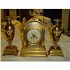 Image 1 : Ad Mougin Deux Medailles Mantle Clock Set #1366350