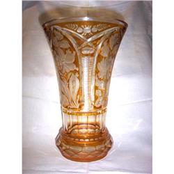 Bohemian Etched Vase #1366356