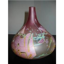 Louis Leloup Designer Rose Incrustation ArtVase#1366369