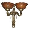 Image 1 : A pair of alabaster and bronze sconces #1366392