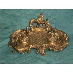 Gilt Bronze Roccoco Inkwell #1366455