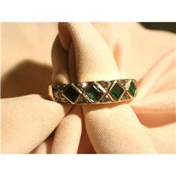 Diamond & Emerald Ring. #1366458