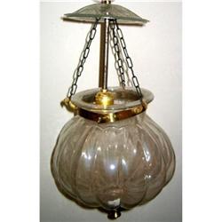 Pair of Antique Glass bowls Lamp  #1366530