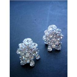 Art Deco White Saphire earring #1366539