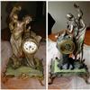 Image 1 : Mantle CLOCK Art NOUVEAU Female FRENCH Girl #1366556