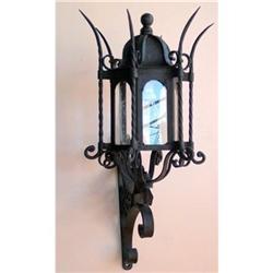 Wrought Iron Florentine Lantern PAIR  #1366570