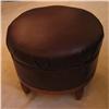 Image 1 : Art Deco Leather Ottoman #1376908