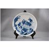 Image 1 : Blue  and  White  Porcelain  Plate #1376968