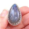 Image 1 : STERLING SILVER Estate LABRADORITE Ring Sz 6.5 #1377227