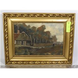 ANTIQUE OIL PAINTING SIGNED