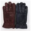 Image 1 : 2PK LADIES LEATHER GLOVES SMALL