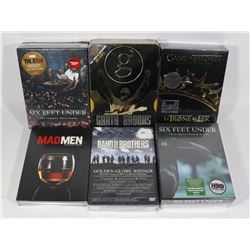 SEALED 3 TIN HBO DVD'S SETS SIX