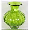 Image 1 : VASE LARGE DECORATIVE GREEN GLASS VASE- 36"
