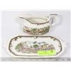 Image 1 : "GRAVY BOAT & TRAY" KENSINGTON CHINA ENGLAND