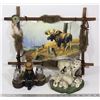 Image 1 : WILDLIFE DECOR LOT - THREE PIECES
