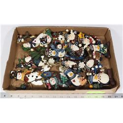 CHRISTMAS ORNAMENTS- WHIMSICAL SNOWMEN, SANTAS,