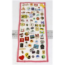 DIVERSE LAPEL PIN LOT - 60+