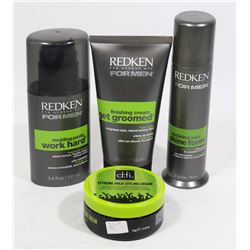 LOT OF 2.5 OZ REDKEN FOR MEN DEFINING WAX SHINE