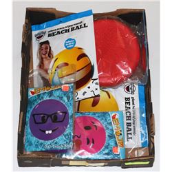 FLAT OF SUMMER WATER TOYS AND INFLATABLES