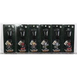 FLAT OF ASSORTED TEDDY SCARES KEY RING MASCOTS