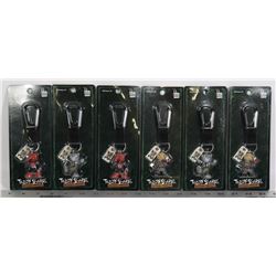 FLAT OF ASSORTED TEDDY SCARES KEY RING MASCOTS